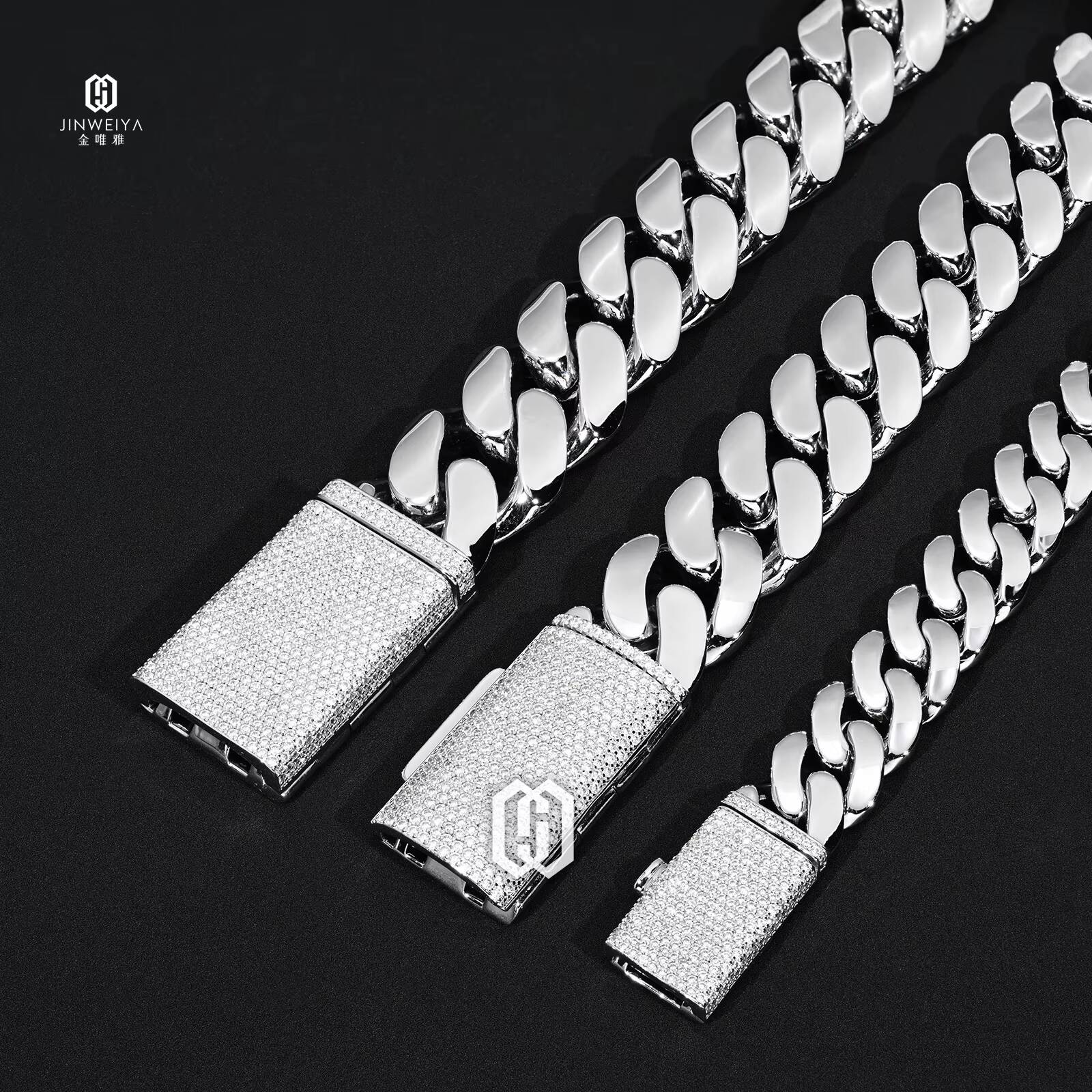 럭셔리 23mm 20mm 14mm 아이스드 아웃 마이애 - Moissanite Cuban Link Chain Iced Out 리뷰 및 가격