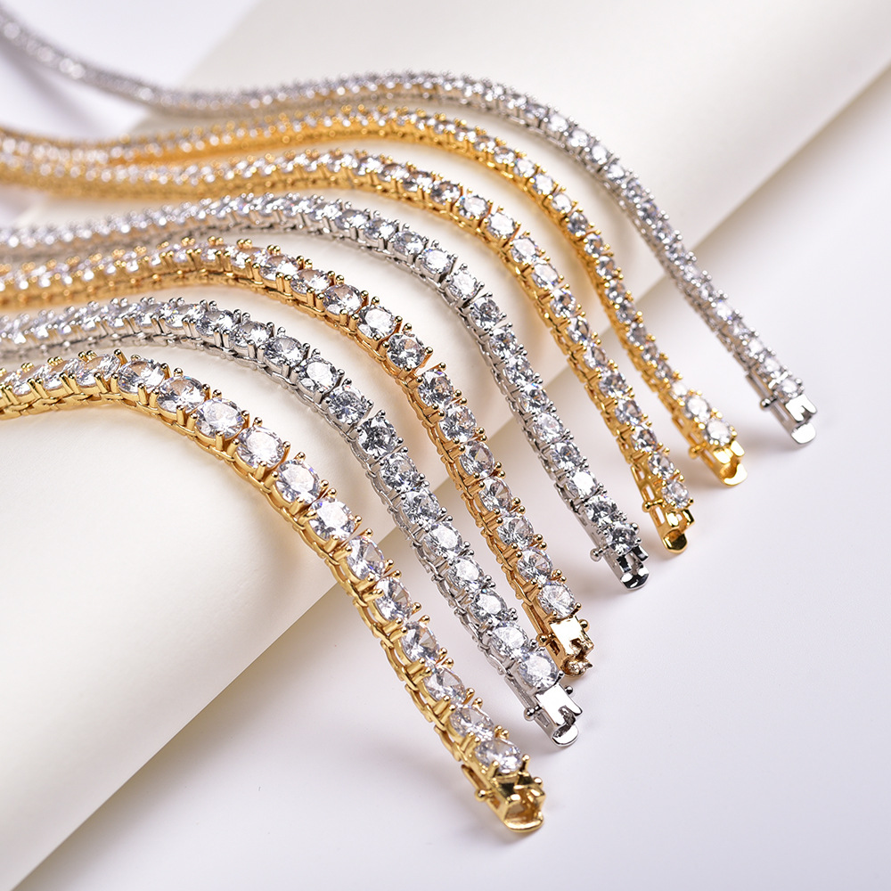 S925 스털링 실버 모이사나이트 테니스 팔찌 VVS  - Moissanite Tennis Bracelet 925 Sterling 리뷰 및 가격
