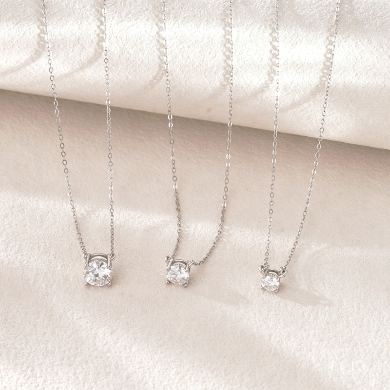 기카 게마 1-5캐럿 D 컬러 모이사나이트 목걸이, S - Moissanite Pendant Necklace Solitaire 리뷰 및 가격