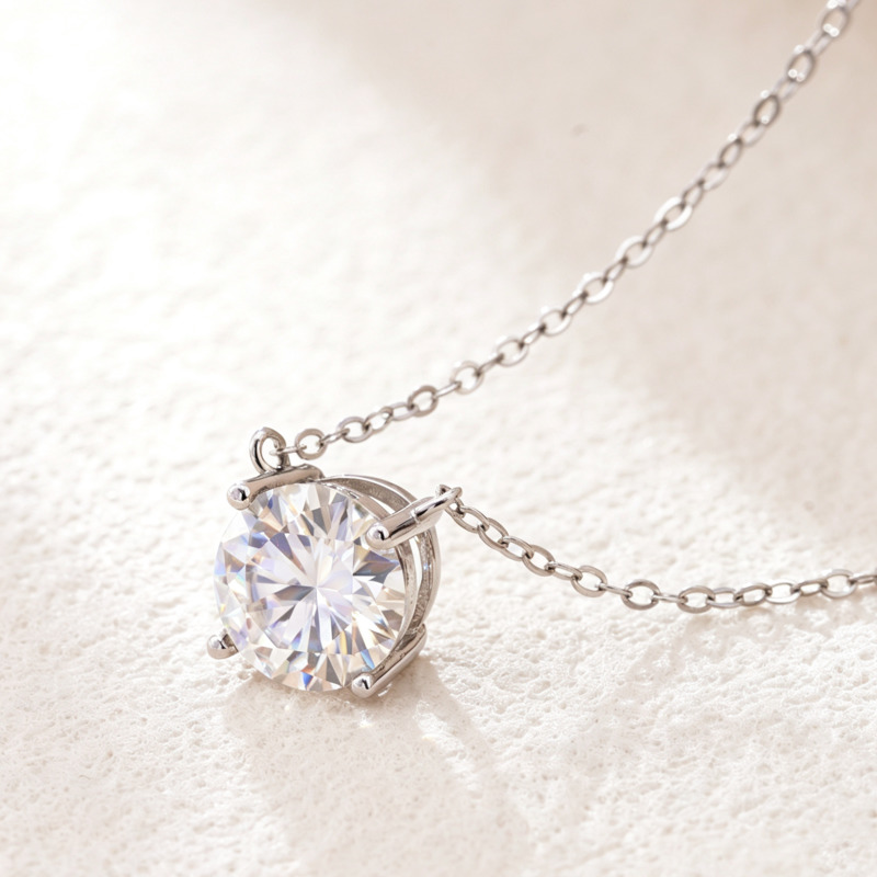 기카 게마 1-5캐럿 D 컬러 모이사나이트 목걸이, S - Moissanite Pendant Necklace Solitaire 리뷰 및 가격