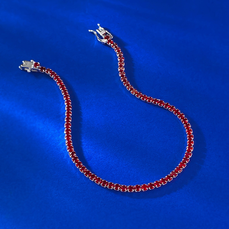 새로운 S925 실버 Moissanite 팔찌 여성 유 - Moissanite Tennis Bracelet 925 Sterling 리뷰 및 가격
