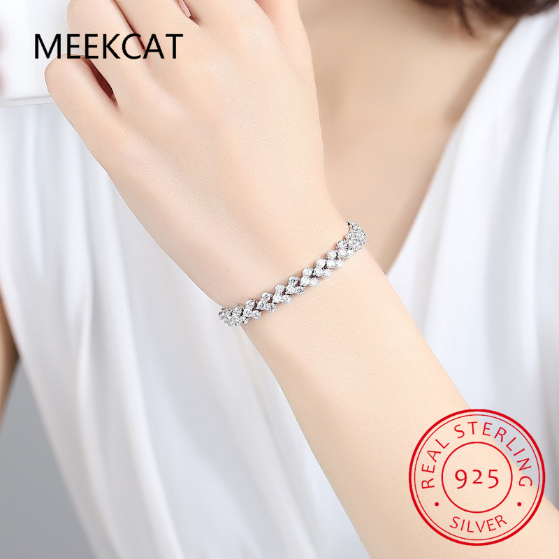 여성을위한 전체 Moissanite 테니스 팔찌 남성용 - Moissanite Tennis Bracelet 925 Sterling 리뷰 및 가격