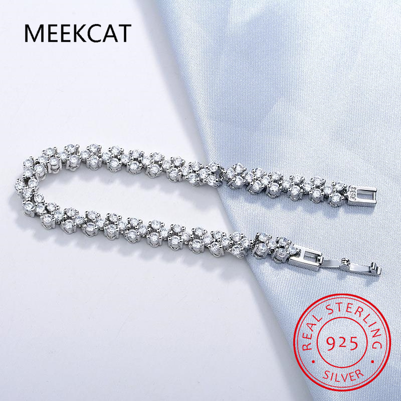 여성을위한 전체 Moissanite 테니스 팔찌 남성용 - Moissanite Tennis Bracelet 925 Sterling 리뷰 및 가격