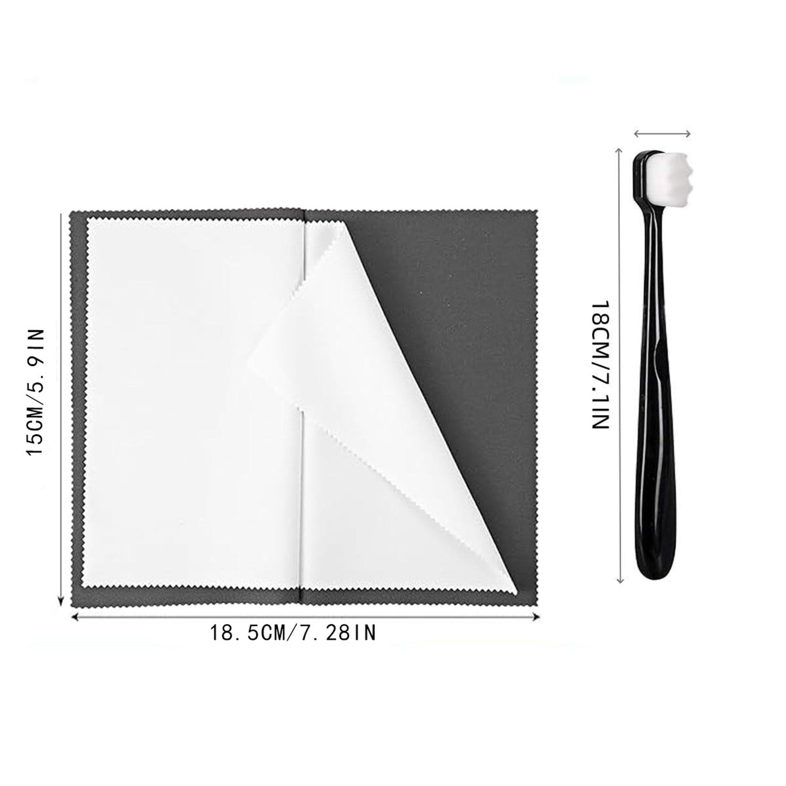 2개의 브러시가 포함된 보석 세척 키트 실용적이고 재사 - Jewelry Polishing Cloth Silver Cleaner 리뷰 및 가격