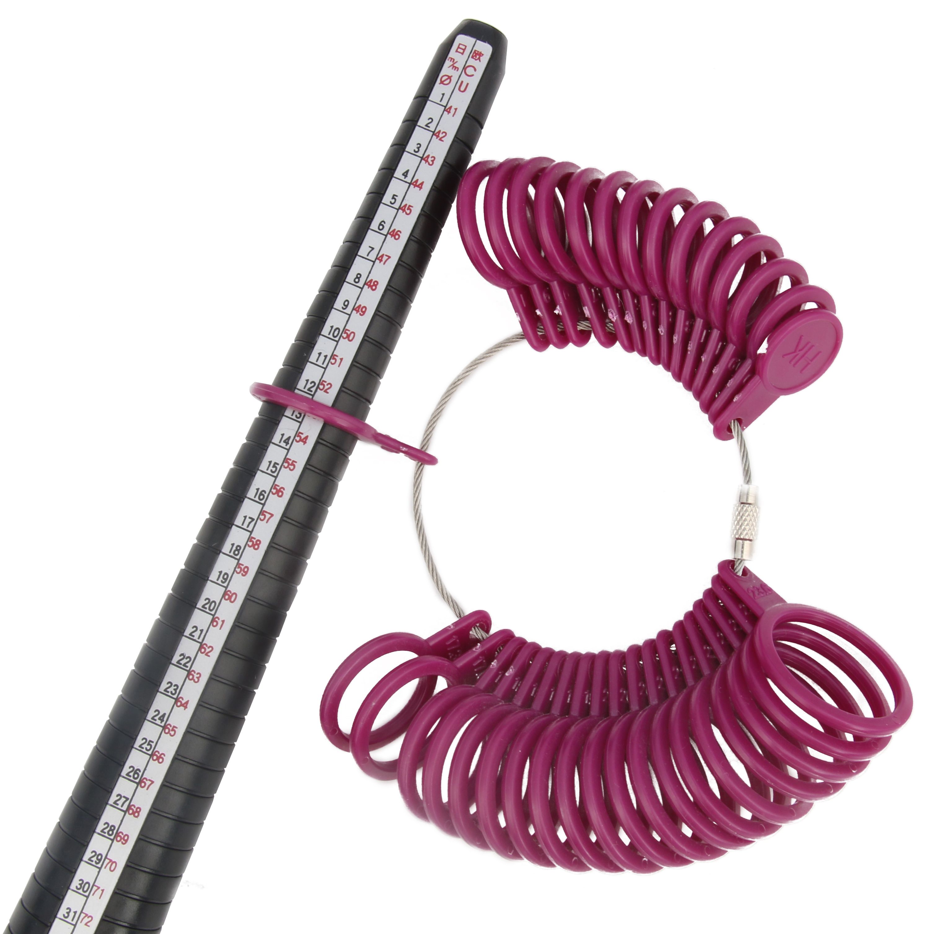 전문 링 사이즈 파인더 맨드릴 핑거 게이지 플라스틱 측 - Ring Sizer Measuring Tool Mandrel Set 리뷰 및 가격