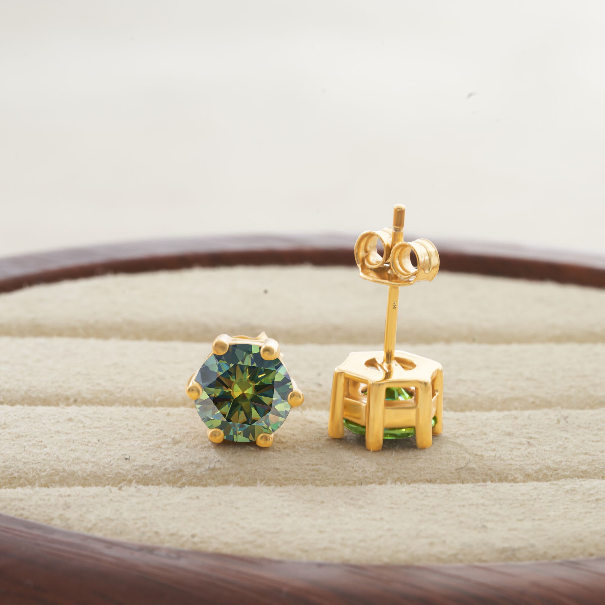 Moissanite 스터드 귀걸이 925 스털링 실버  - Moissanite Stud Earrings Round Cut 1Ct 리뷰 및 가격