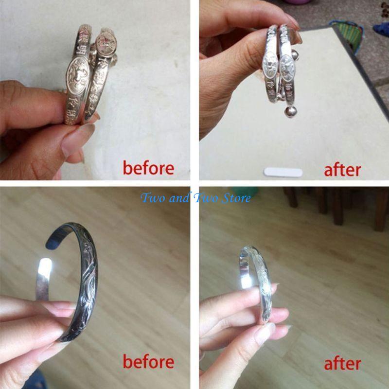 HX6F 2Pcs 쥬얼리 청소 다목적 녹 제거제 보호  - Jewelry Polishing Cloth Silver Cleaner 리뷰 및 가격