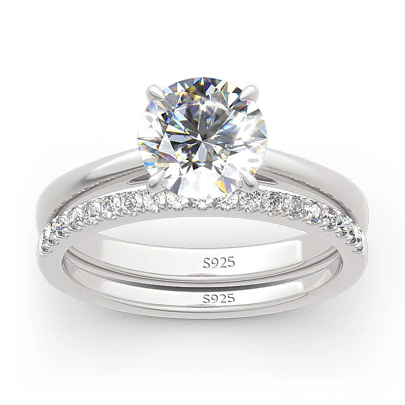 ANZIW 2 캐럿 모든 Moissanite 반지 신부 - Moissanite Eternity Band Ring Stackable 리뷰 및 가격
