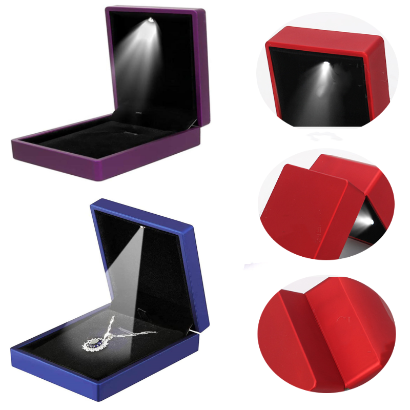 결혼식 약혼 제안 생일 기념일 선물 PackingCas - Velvet Ring Box Led Light Proposal 리뷰 및 가격