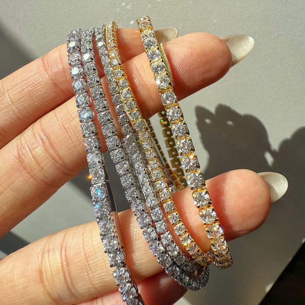 MUXIFC 2mm 2.5mm 3mm Moissanit - Moissanite Tennis Bracelet 925 Sterling 리뷰 및 가격