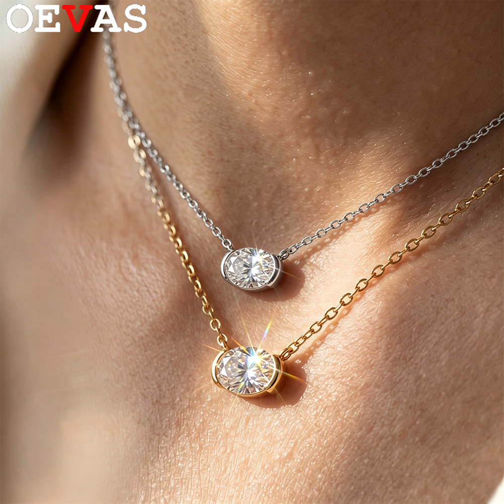 OEVAS 1-3캐럿 오벌 모이사나이트 펜던트 목걸이  - Moissanite Pendant Necklace Solitaire 리뷰 및 가격