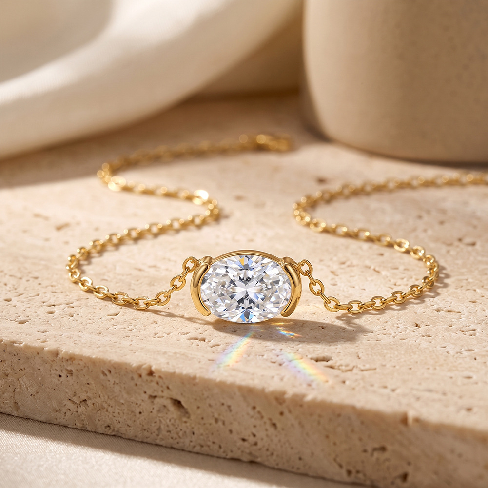 OEVAS 1-3캐럿 오벌 모이사나이트 펜던트 목걸이  - Moissanite Pendant Necklace Solitaire 리뷰 및 가격