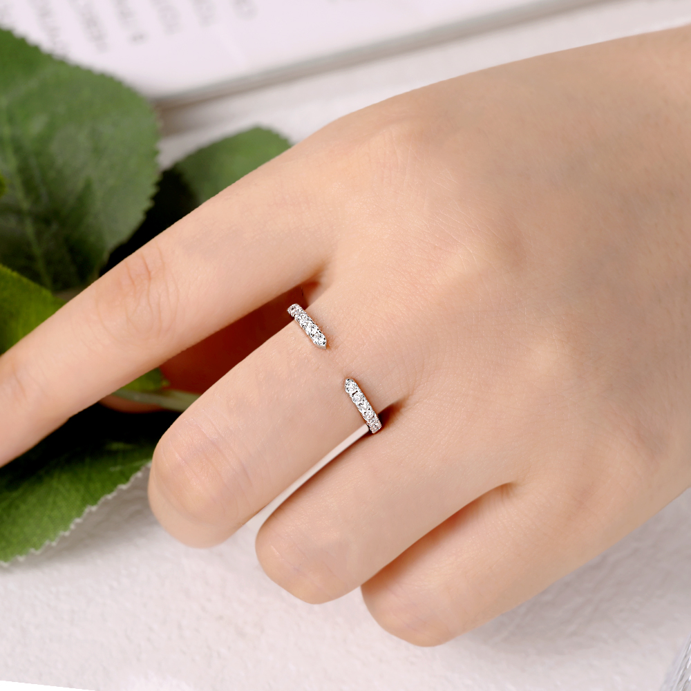 M-JAJA Stackable Moissanite 오픈 - Moissanite Eternity Band Ring Stackable 리뷰 및 가격