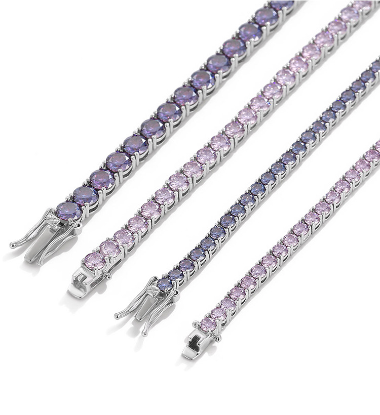 D VVS 오리지널 퍼플 모이사나이트 테니스 팔찌 (여 - Moissanite Tennis Bracelet 925 Sterling 리뷰 및 가격