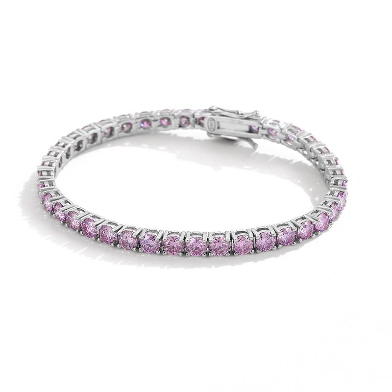 D VVS 오리지널 퍼플 모이사나이트 테니스 팔찌 (여 - Moissanite Tennis Bracelet 925 Sterling 리뷰 및 가격