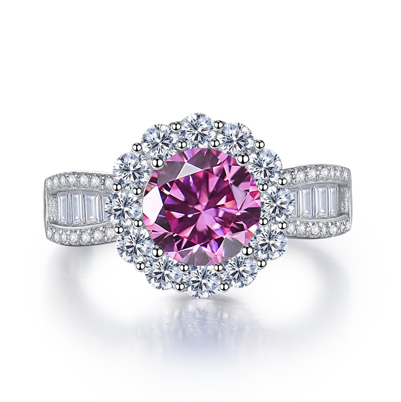 S925 스털링 실버 반지, 2캐럿 D VVS1 모이사 - Moissanite Engagement Ring 2 Carat D Vvs1 리뷰 및 가격