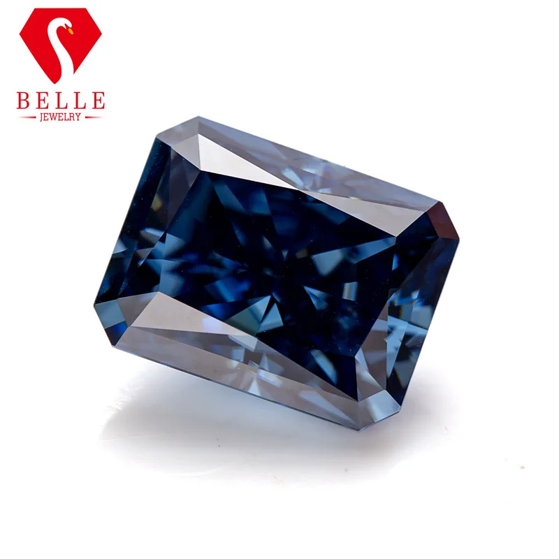 모이사나이트 스톤 벨 생생한 블루 분쇄 아이스 래디언트 - Gra Certificate Loose Moissanite Stone 리뷰 및 가격