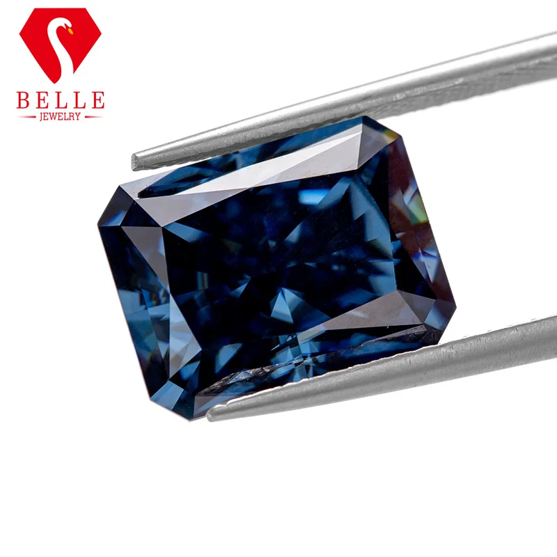모이사나이트 스톤 벨 생생한 블루 분쇄 아이스 래디언트 - Gra Certificate Loose Moissanite Stone 리뷰 및 가격