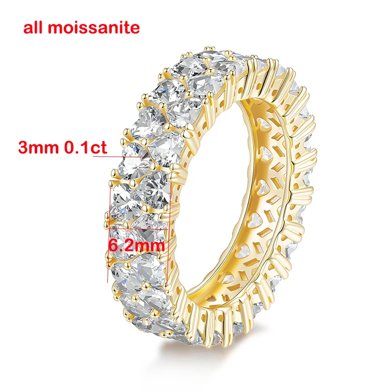 FCGJHW 3mm 하트 모이사나이트 반지, 여성용,  - Moissanite Eternity Band Ring Stackable 리뷰 및 가격