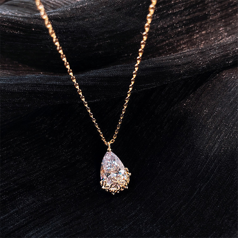 14K 골드 물방울 모양 랩 다이아몬드 펜던트, 925 - Moissanite Pendant Necklace Solitaire 리뷰 및 가격