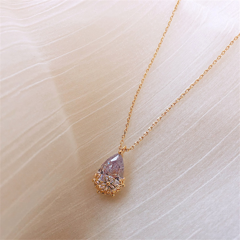14K 골드 물방울 모양 랩 다이아몬드 펜던트, 925 - Moissanite Pendant Necklace Solitaire 리뷰 및 가격