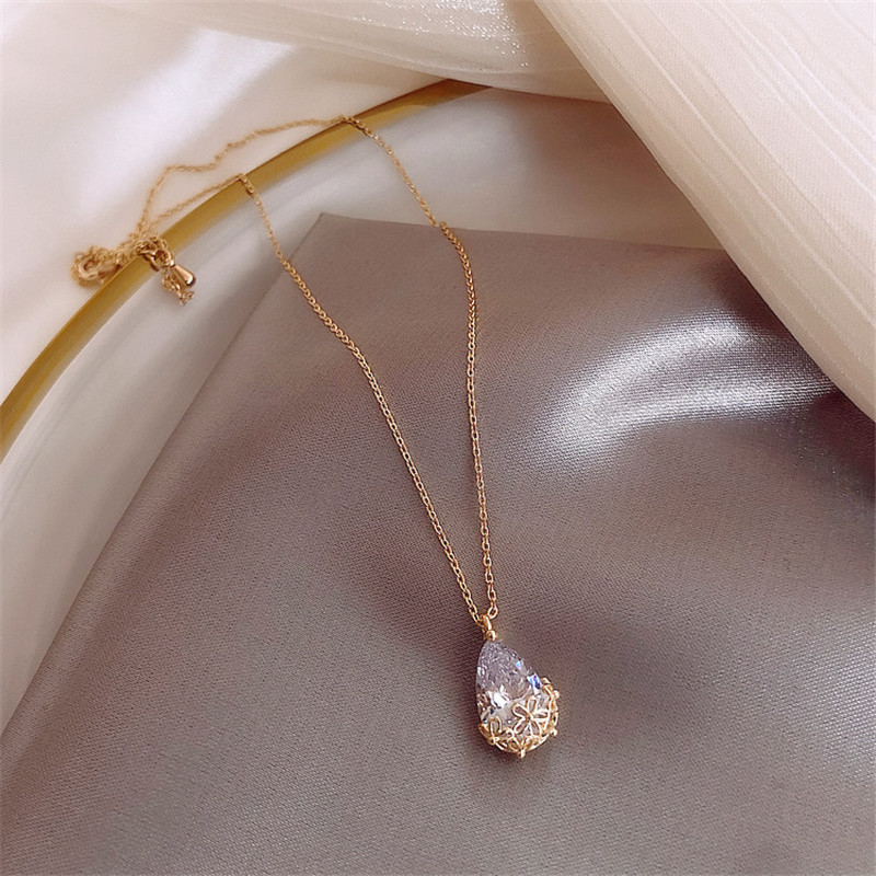 14K 골드 물방울 모양 랩 다이아몬드 펜던트, 925 - Moissanite Pendant Necklace Solitaire 리뷰 및 가격