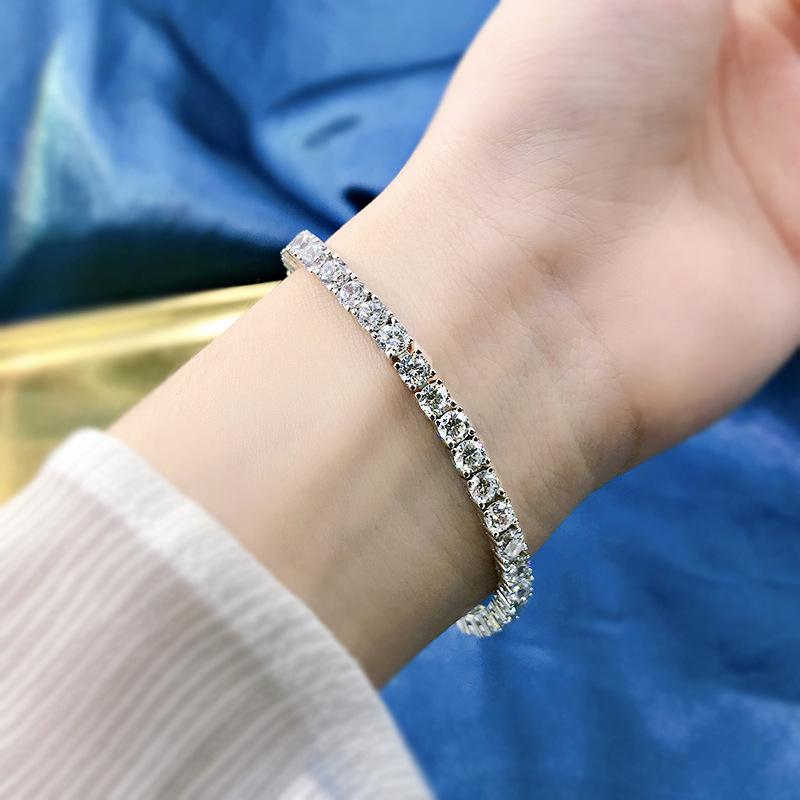 2/3/4/5mm VVS1 모이사나이트 테니스 팔찌,  - Moissanite Tennis Bracelet 925 Sterling 리뷰 및 가격