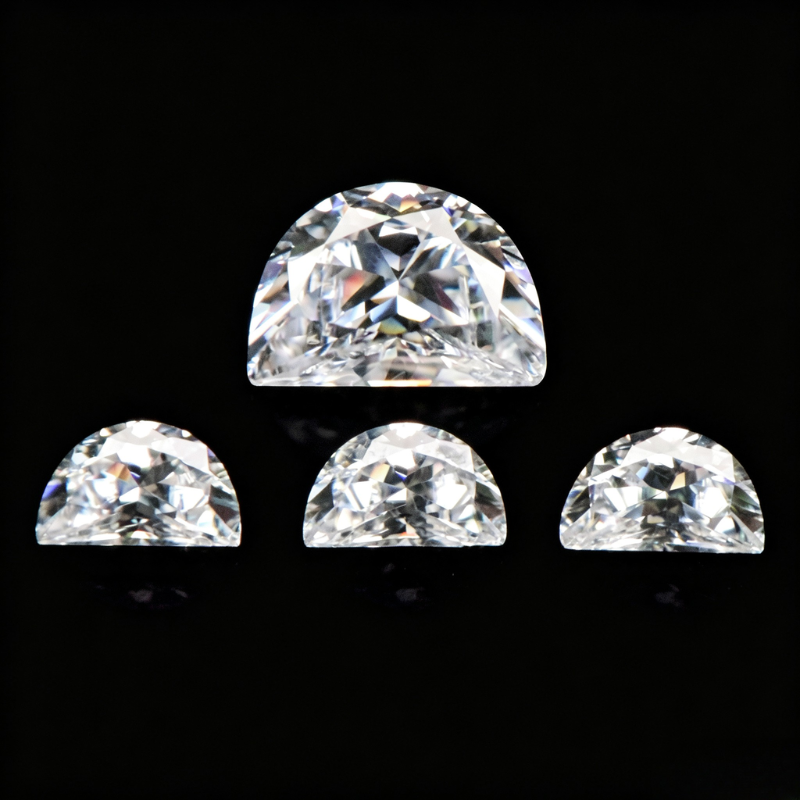 0.35캐럿, 반달 모양의 100% 천연 모이사나이트  - Gra Certificate Loose Moissanite Stone 리뷰 및 가격