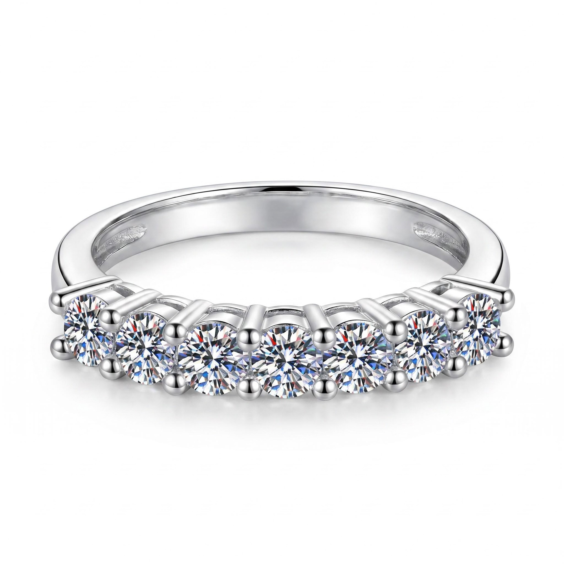 아이리스 모이사나이트 반지, 레이스 밴드 디자인, 92 - Moissanite Eternity Band Ring Stackable 리뷰 및 가격