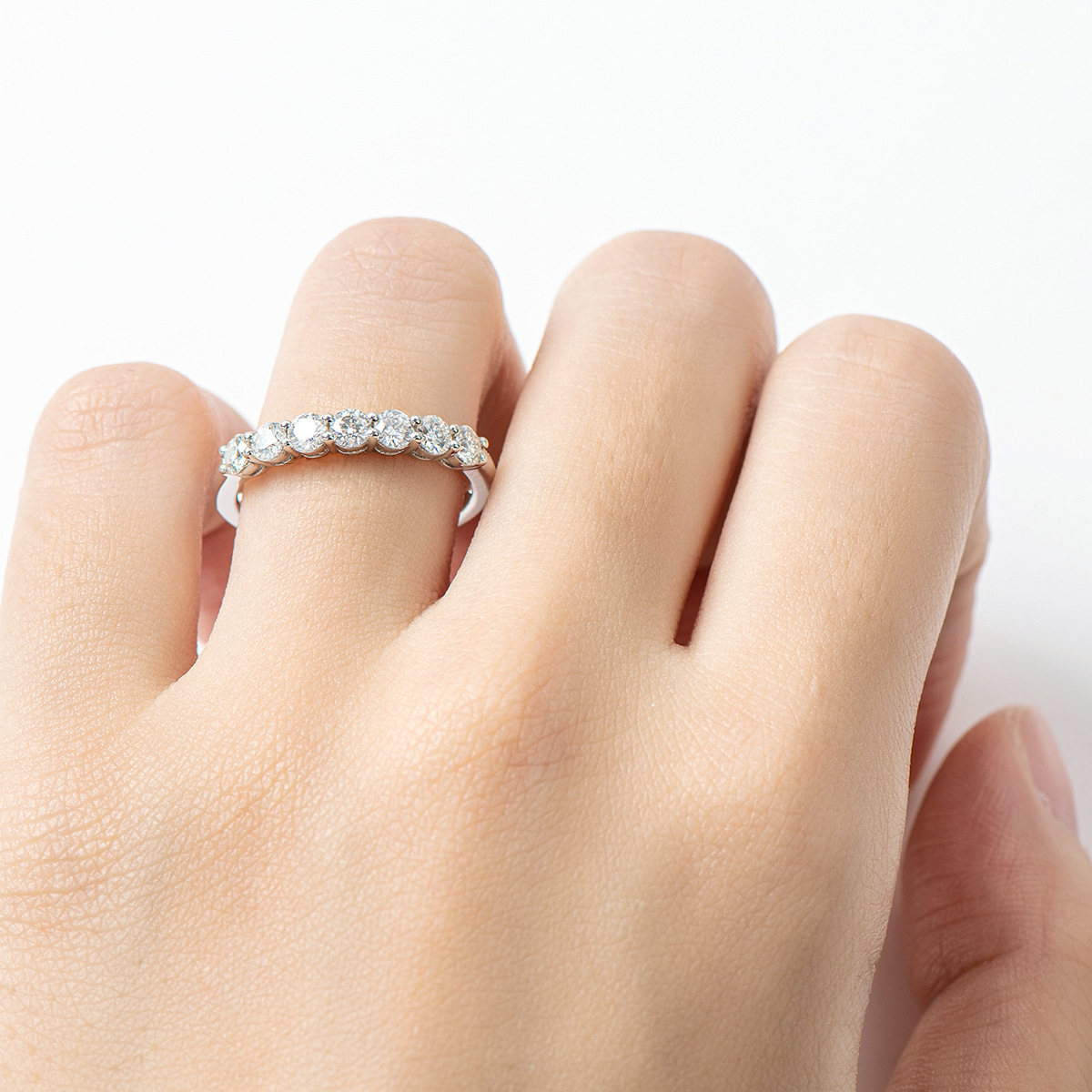아이리스 모이사나이트 반지, 레이스 밴드 디자인, 92 - Moissanite Eternity Band Ring Stackable 리뷰 및 가격
