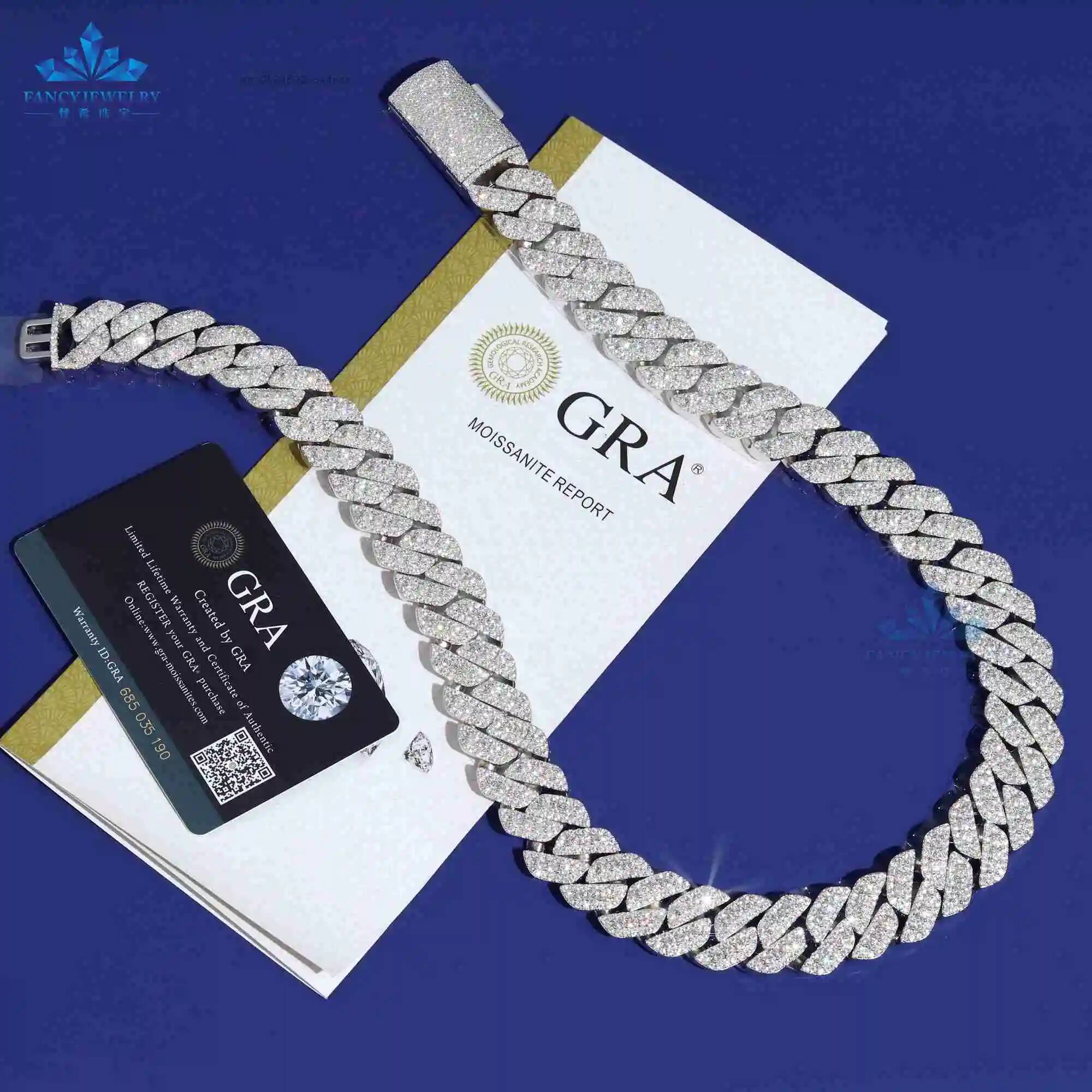 패션 팬시 주얼리 힙합 아이스드 아웃 모이사나이트 쿠반 - Moissanite Cuban Link Chain Iced Out 리뷰 및 가격