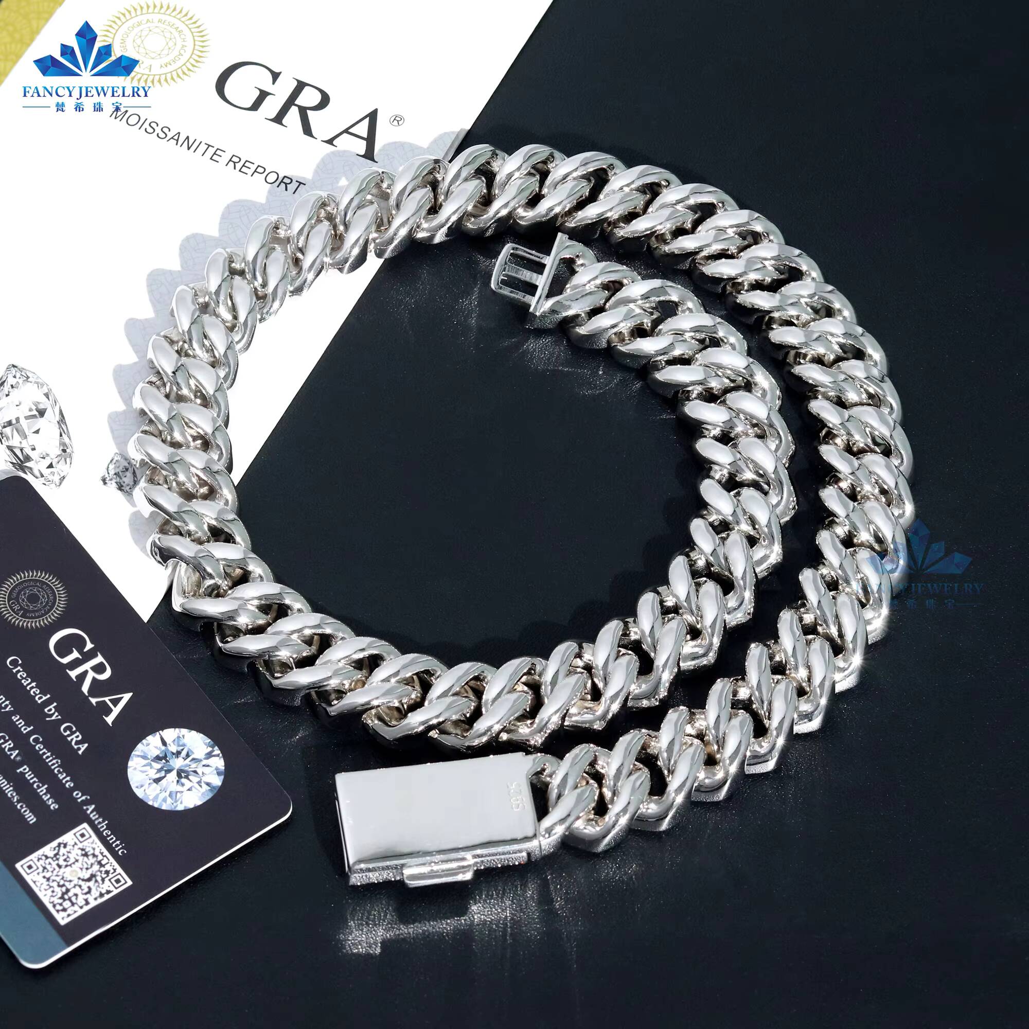 패션 팬시 주얼리 힙합 아이스드 아웃 모이사나이트 쿠반 - Moissanite Cuban Link Chain Iced Out 리뷰 및 가격