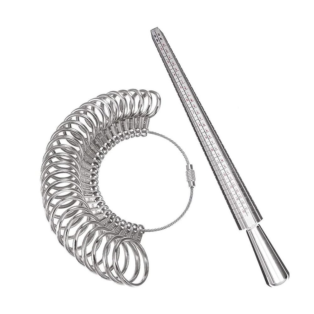 내구성이 뛰어난 반지 사이즈 측정 도구 세트, 알루미늄 - Ring Sizer Measuring Tool Mandrel Set 리뷰 및 가격