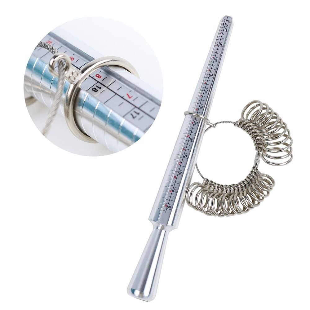 내구성이 뛰어난 반지 사이즈 측정 도구 세트, 알루미늄 - Ring Sizer Measuring Tool Mandrel Set 리뷰 및 가격