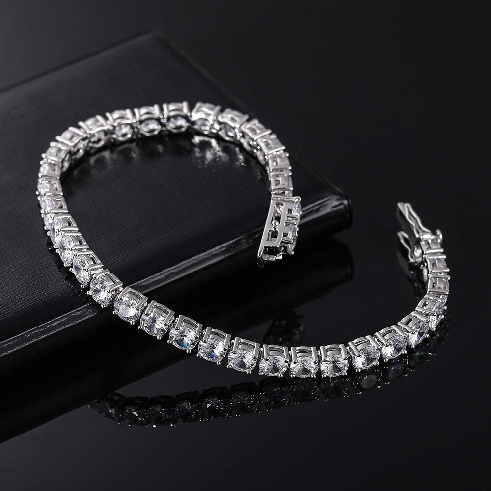 공장가 3/4/5/6.5mm 모이사나이트 테니스 팔찌  - Moissanite Tennis Bracelet 925 Sterling 리뷰 및 가격