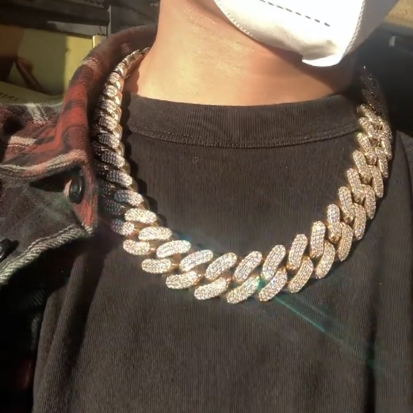 600g, 두께 23mm, 고급 마이애미 GRA 인증서 - Moissanite Cuban Link Chain Iced Out 리뷰 및 가격