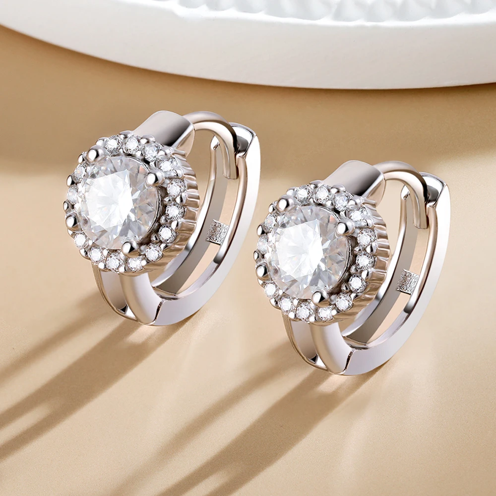 세레니티 0.5캐럿, 1캐럿 둥근 컷 모이사나이트 귀걸 - Moissanite Stud Earrings Round Cut 1Ct 리뷰 및 가격