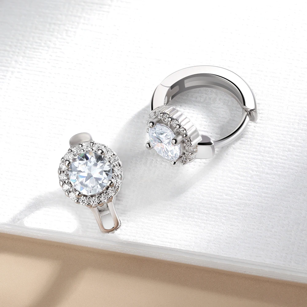 세레니티 0.5캐럿, 1캐럿 둥근 컷 모이사나이트 귀걸 - Moissanite Stud Earrings Round Cut 1Ct 리뷰 및 가격