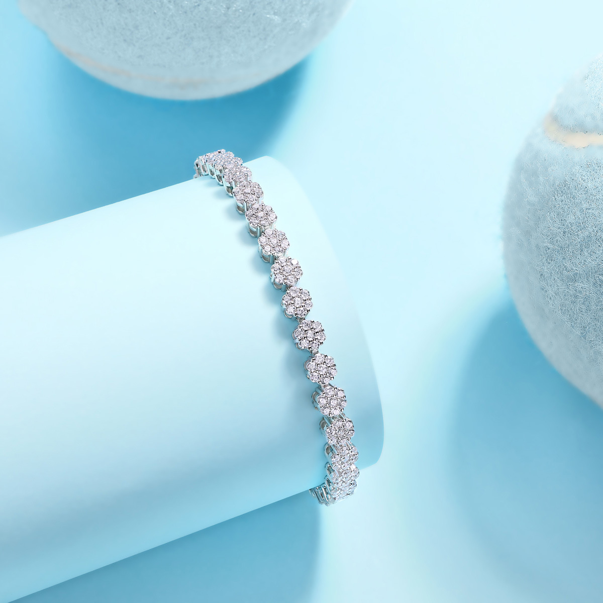 D VVS1 풀 모이사나이트 테니스 팔찌 GRA 인증  - Moissanite Tennis Bracelet 925 Sterling 리뷰 및 가격