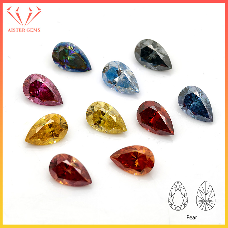 새로운 다채로운 배 모양 모이사나이트 루스 스톤 0.5 - Gra Certificate Loose Moissanite Stone 리뷰 및 가격