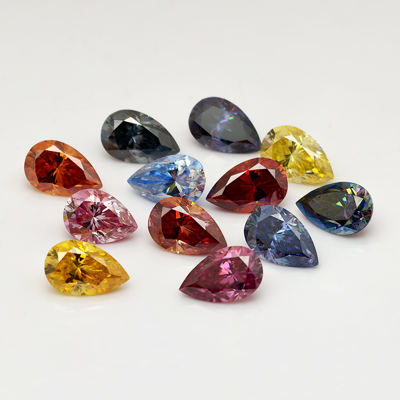 새로운 다채로운 배 모양 모이사나이트 루스 스톤 0.5 - Gra Certificate Loose Moissanite Stone 리뷰 및 가격