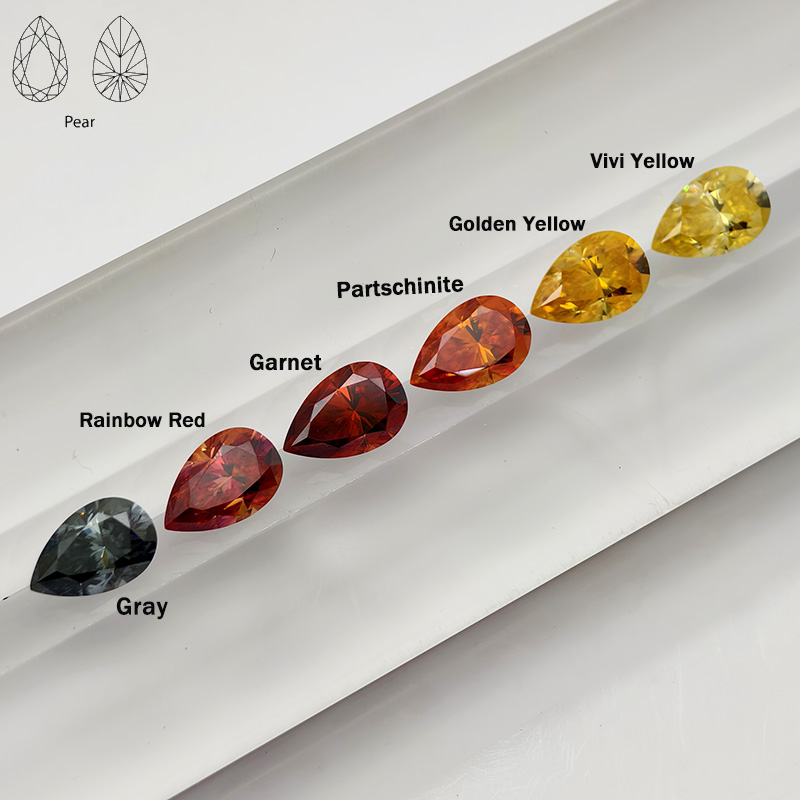 새로운 다채로운 배 모양 모이사나이트 루스 스톤 0.5 - Gra Certificate Loose Moissanite Stone 리뷰 및 가격