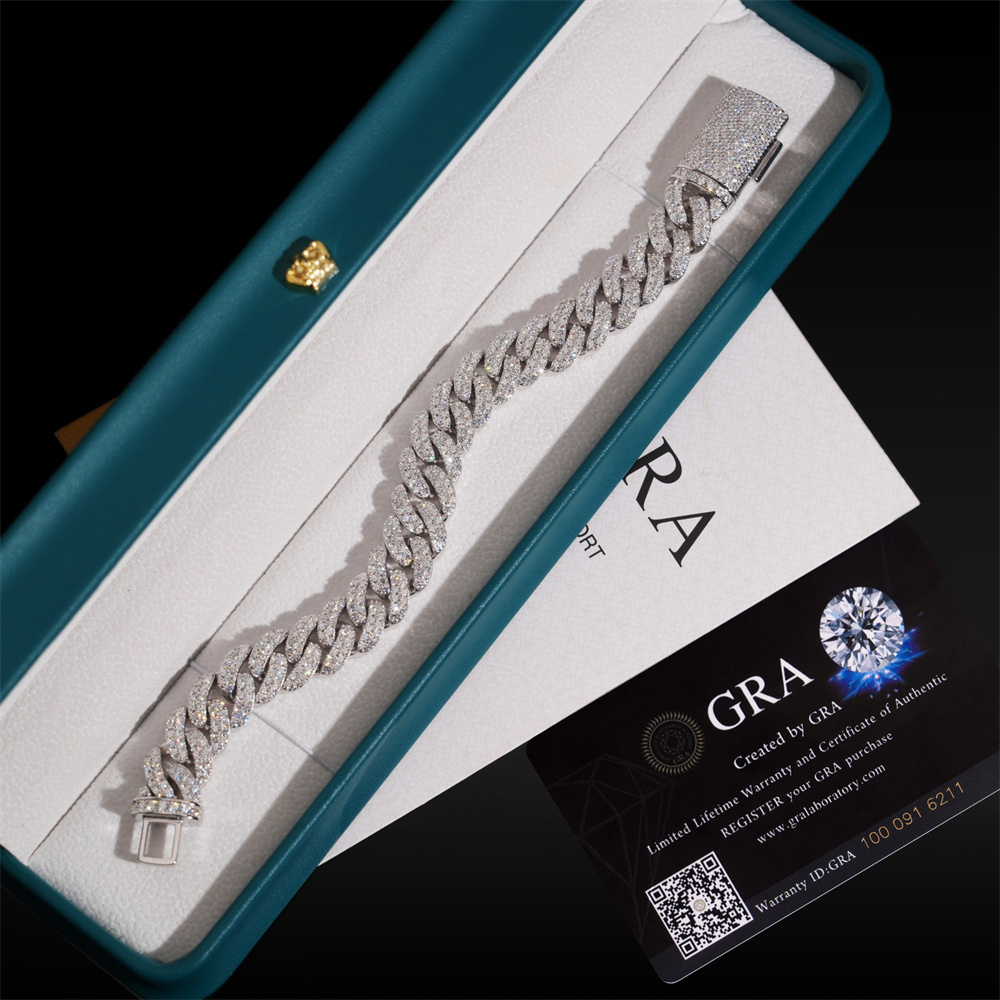 13mm 아이스드마이너 버블 모이사나이트 쿠반 링크 체 - Moissanite Cuban Link Chain Iced Out 리뷰 및 가격