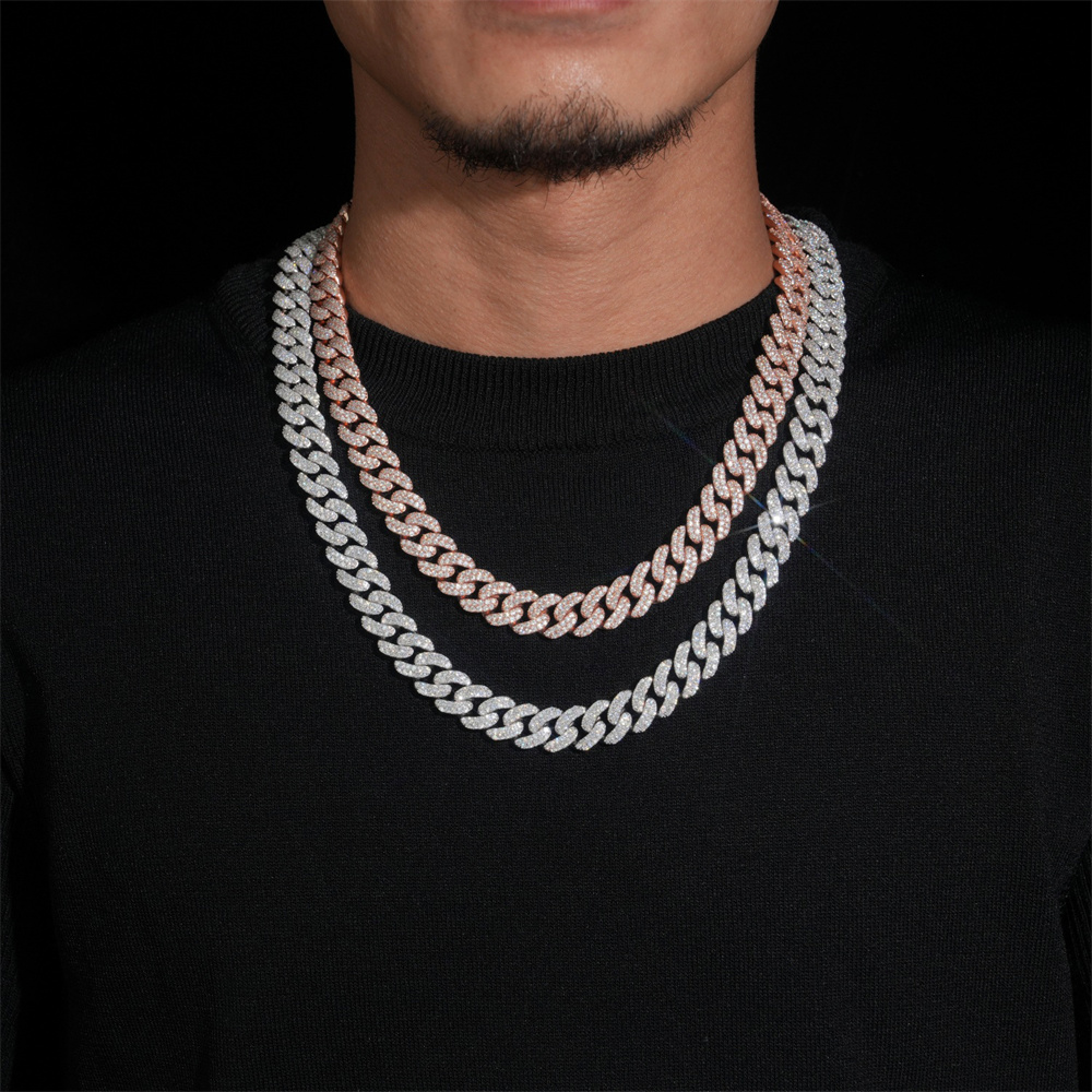 13mm 아이스드마이너 버블 모이사나이트 쿠반 링크 체 - Moissanite Cuban Link Chain Iced Out 리뷰 및 가격