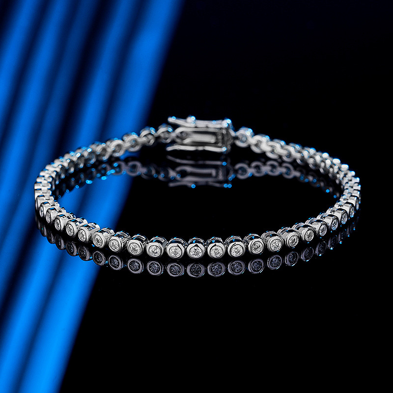 EUREKA 2mm Moissanite 테니스 팔찌 S - Moissanite Tennis Bracelet 925 Sterling 리뷰 및 가격