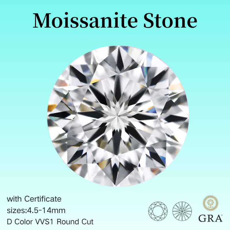 100% 천연 모이사나이트 원석, D 컬러, VVS1  - Gra Certificate Loose Moissanite Stone 리뷰 및 가격