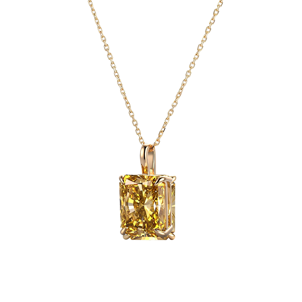 프로방스 7캐럿 샴페인 모이사나이트 펜던트 여성용 14 - Moissanite Pendant Necklace Solitaire 리뷰 및 가격