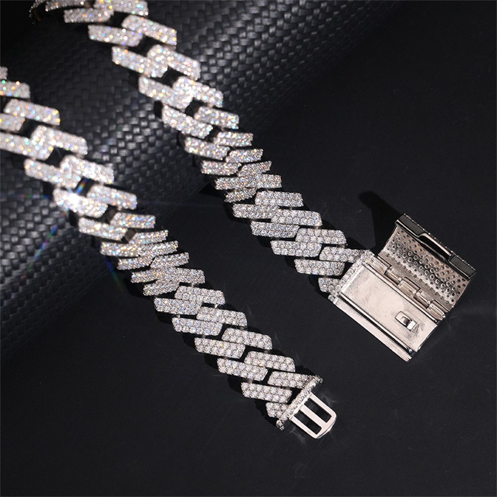 15mm 아이스드마이너 풀 모이사나이트 다이아몬드 큐반 - Moissanite Cuban Link Chain Iced Out 리뷰 및 가격