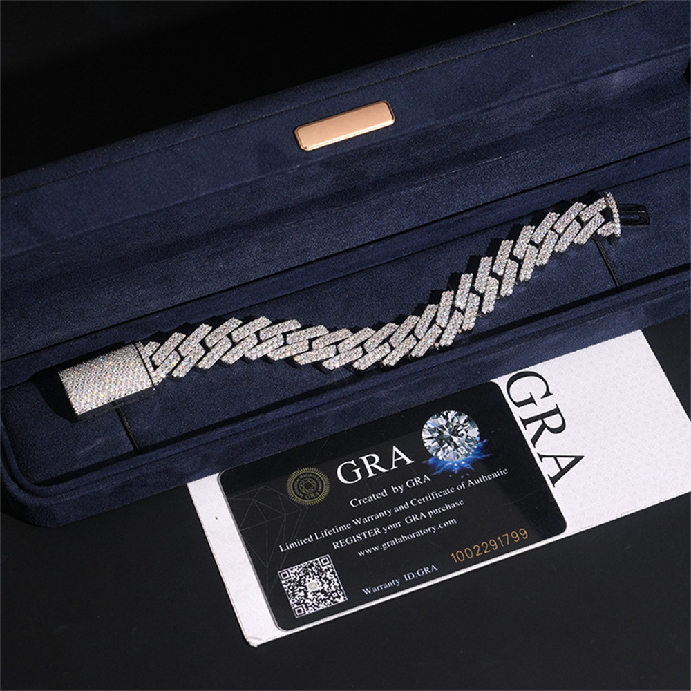 15mm 아이스드마이너 풀 모이사나이트 다이아몬드 큐반 - Moissanite Cuban Link Chain Iced Out 리뷰 및 가격