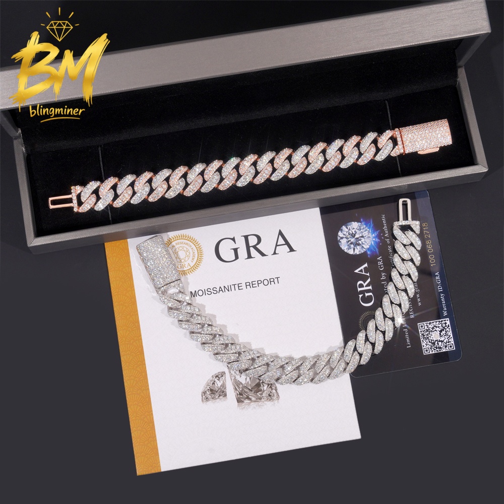 블링마이너 13mm VVS 모이사나이트 체인 아이스드  - Moissanite Cuban Link Chain Iced Out 리뷰 및 가격